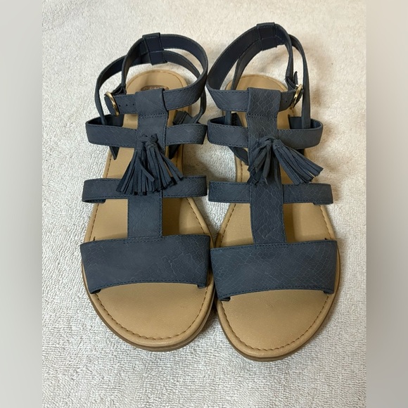 Dr Scholl’s Blue Encore Women’s Gladiator  Open Toe Sandals Size 10 - Picture 1 of 6
